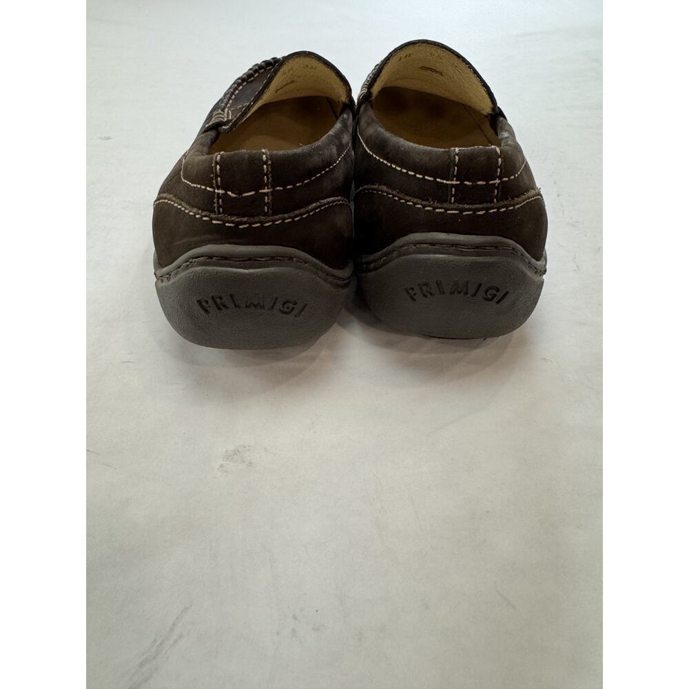 Primigi Boys Suede Loafers Preppy Casual Nubuck Brown Italian Leather Size 13.5 - Picture 6 of 12